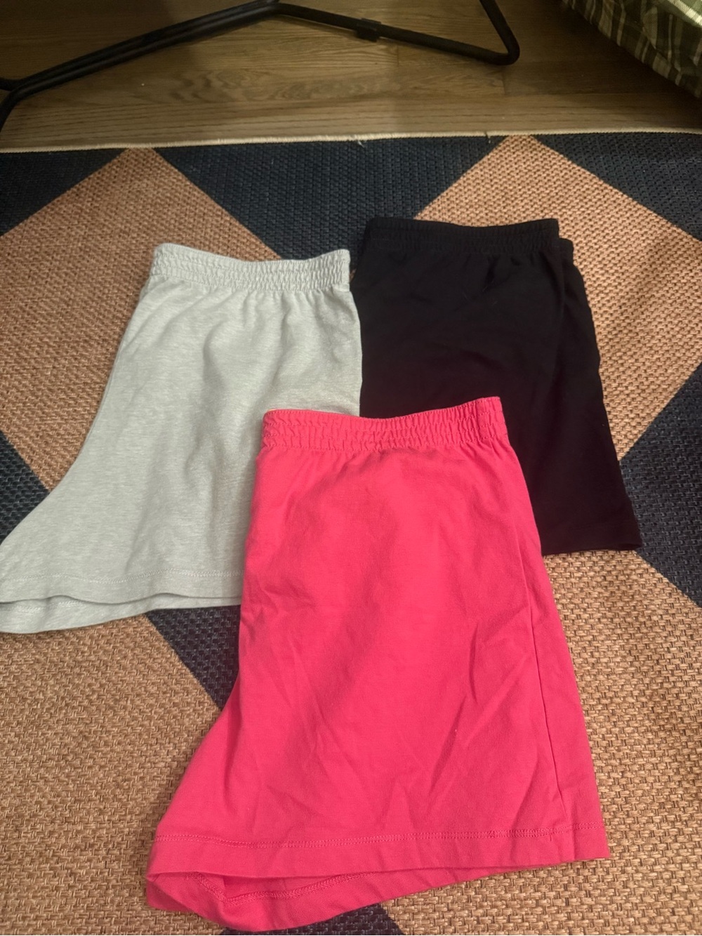 wonder nation Girls Shorts Bundle - Pink, Black, Light Gray